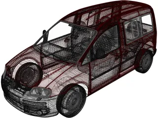 Volkswagen Caddy (2007) 3D Model