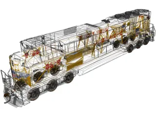 Union Pacific SD70Ace 3D Model