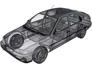Ford Mondeo Hatchback (1993) 3D Model