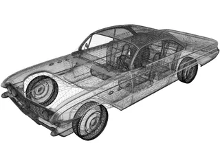 Buick LeSabre 2-door Hardtop (1961) 3D Model