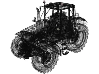 John Deere 6195M 3D Model