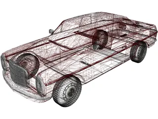 Mercedes-Benz 230 [W114] (1968) 3D Model