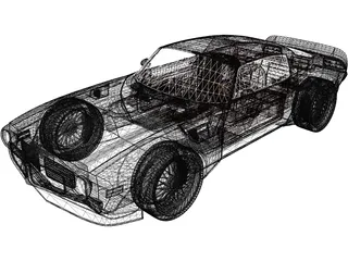 Pontiac Firebird Trans Am Tuning Edition (1970) 3D Model