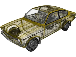 Holden Gemini TX Coupe SL (1977) 3D Model