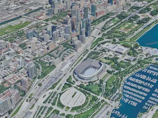 Chicago City, USA (2023) 3D Model