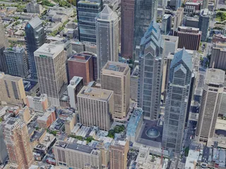 Philadelphia City, USA (2023) 3D Model