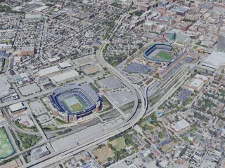 Baltimore City, USA (2023) 3D Model