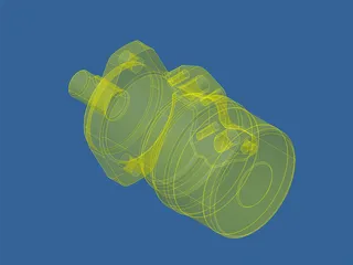 Hydraulic Motor OMR 100 3D Model