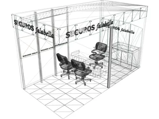 Retail Office 3D Model