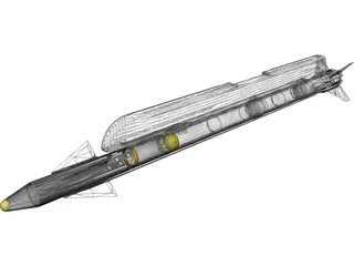 AIM-9X Sidewinder 3D Model