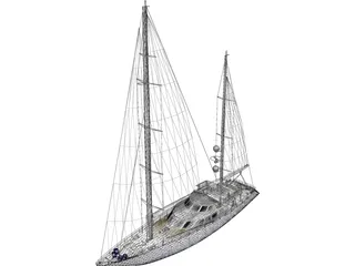 Yacht 3D Model