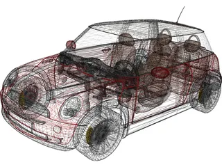 Mini Cooper 3D Model