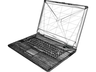 Fujitsu Siemens Amilo 1705 Laptop 3D Model