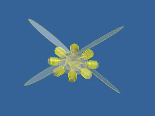 Radial Engine Model 3D Model