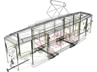 TRAM 1945 3D Model