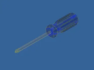 Phillips Head Screwdriver 3D Model