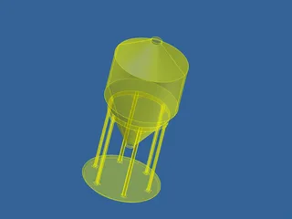 Grain Bin 12` 3D Model