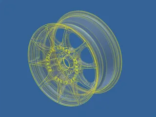 Car Wheel 3D Model