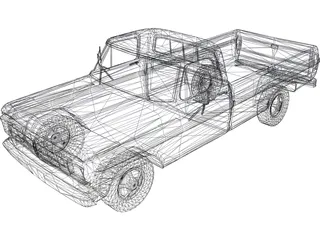 Ford Pickup (1977) 3D Model