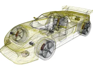 Ford GT 40 [Tuned] 3D Model