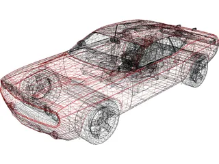 Dodge Challenger RT 3D Model