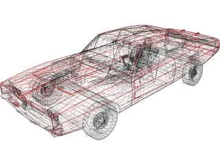 Dodge Charger RT 3D Model