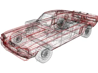 Ford Mustang Shelby Cobra G.T.500 3D Model