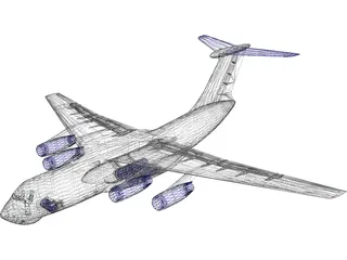 Ilyushin IL-76 Candid 3D Model