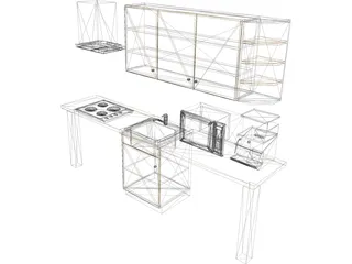 Kitchen Lineal 3D Model