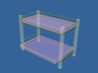 Futon Bunk Bed 3D Model