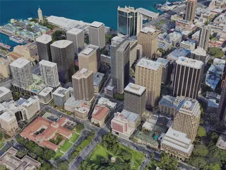 Honolulu City, USA (2023) 3D Model