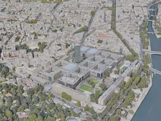 Paris City, France (2023) 3D Model