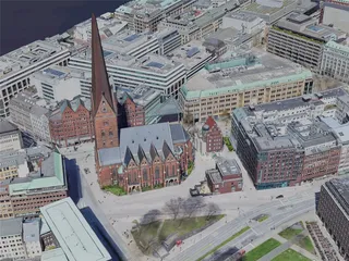 Hamburg City, Germany (2023) 3D Model