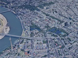 Dusseldorf City, Germany (2023) 3D Model