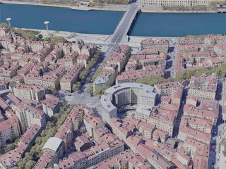 Lyon City, France (2023) 3D Model