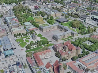 Stuttgart City, Germany (2023) 3D Model