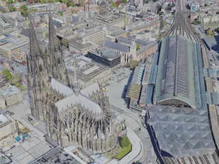 Cologne City, Germany (2023) 3D Model