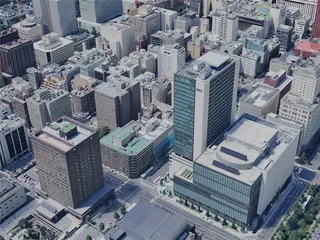 Sapporo City, Japan (2022) 3D Model