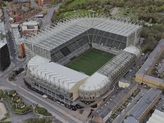 Newcastle upon Tyne City, UK (2023) 3D Model