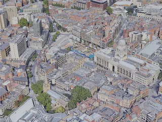 Nottingham City, UK (2022) 3D Model