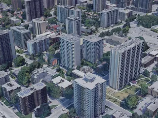 Hamilton City, ON, Canada (2023) 3D Model