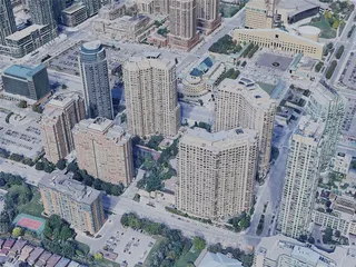 Mississauga City, ON, Canada (2023) 3D Model