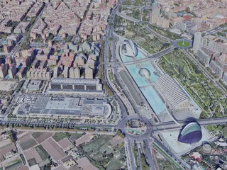 Valencia City, Spain (2022) 3D Model