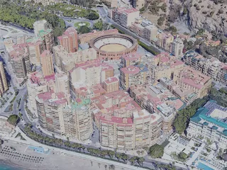 Malaga City, Spain (2023) 3D Model