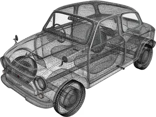 Mitsubishi Colt 500 (1960) 3D Model