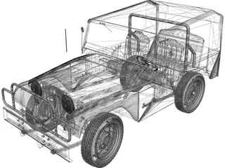 Jeep Willys CJ5 3D Model