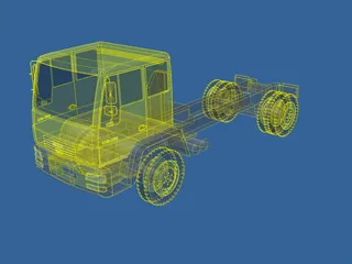 MAN Truck LEM220 3D Model