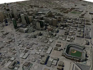 Denver City 3D Model