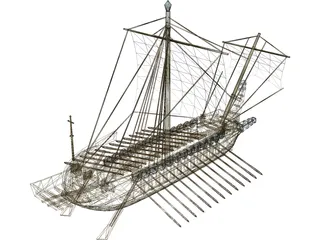 Greek Ship 3D Model