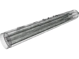 UB-13 122mm Rocket Pod 3D Model